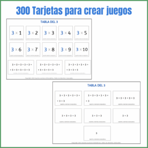 Tablas multiplicar 1 al 10