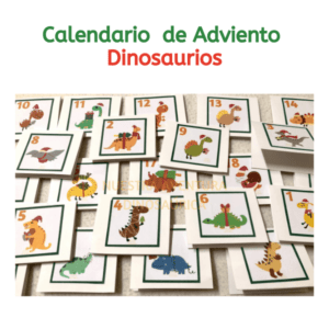 calendario adviento dinosaurios